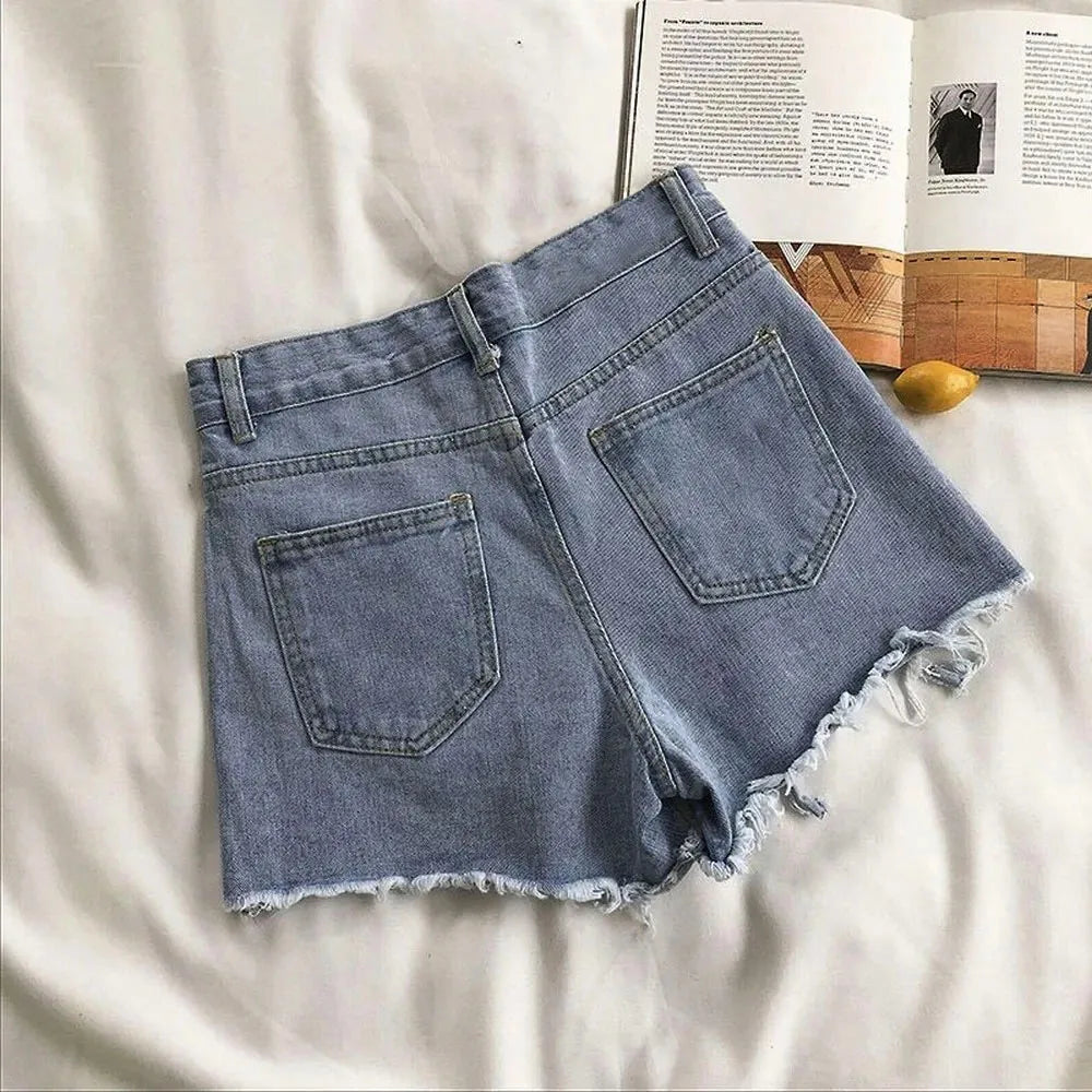 Women's High Waist Jean Shorts