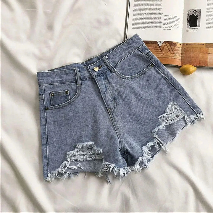 Women's High Waist Jean Shorts