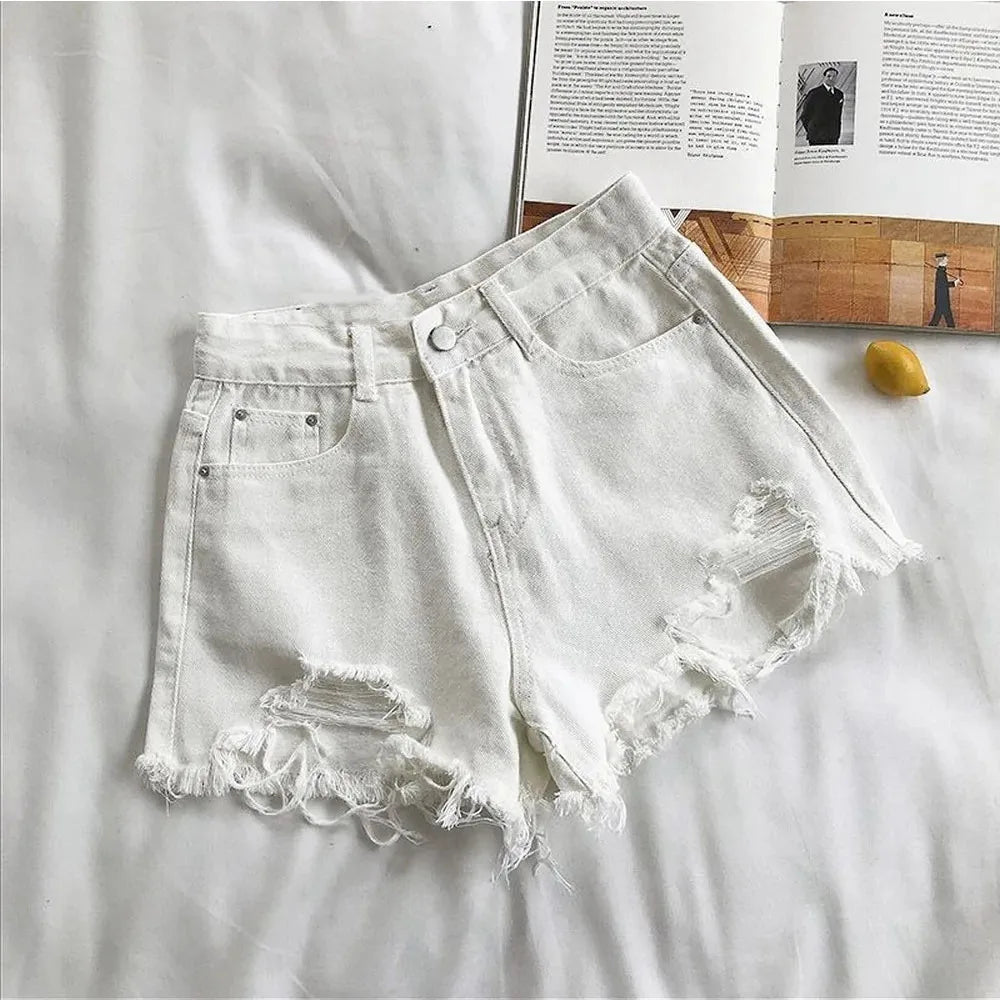 Women's High Waist Jean Shorts