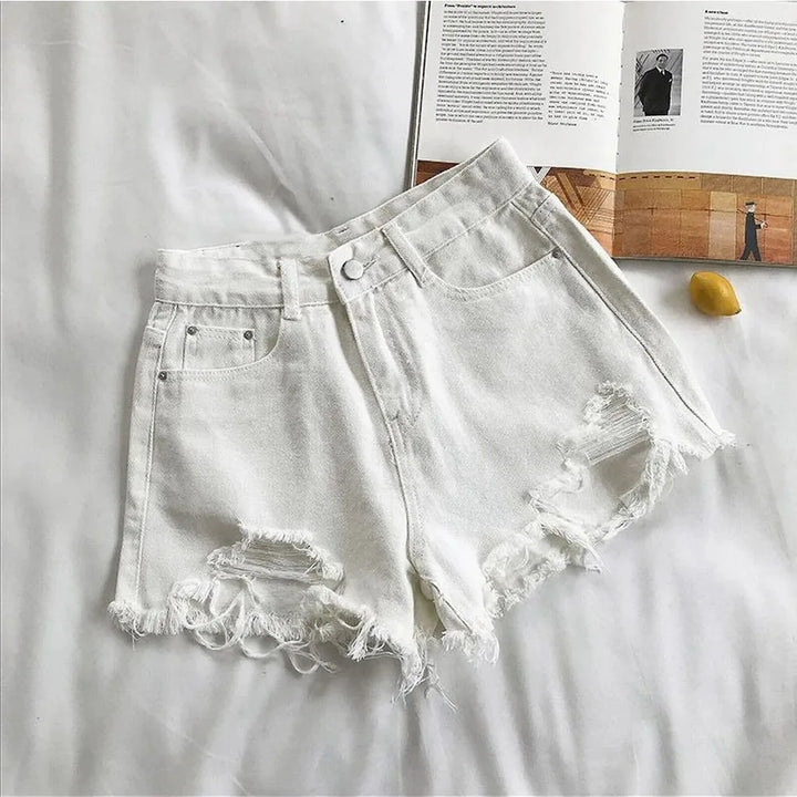 Women's High Waist Jean Shorts